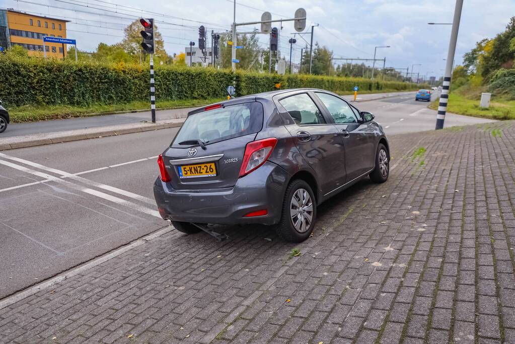 Kop-staartbotsing voor stoplicht