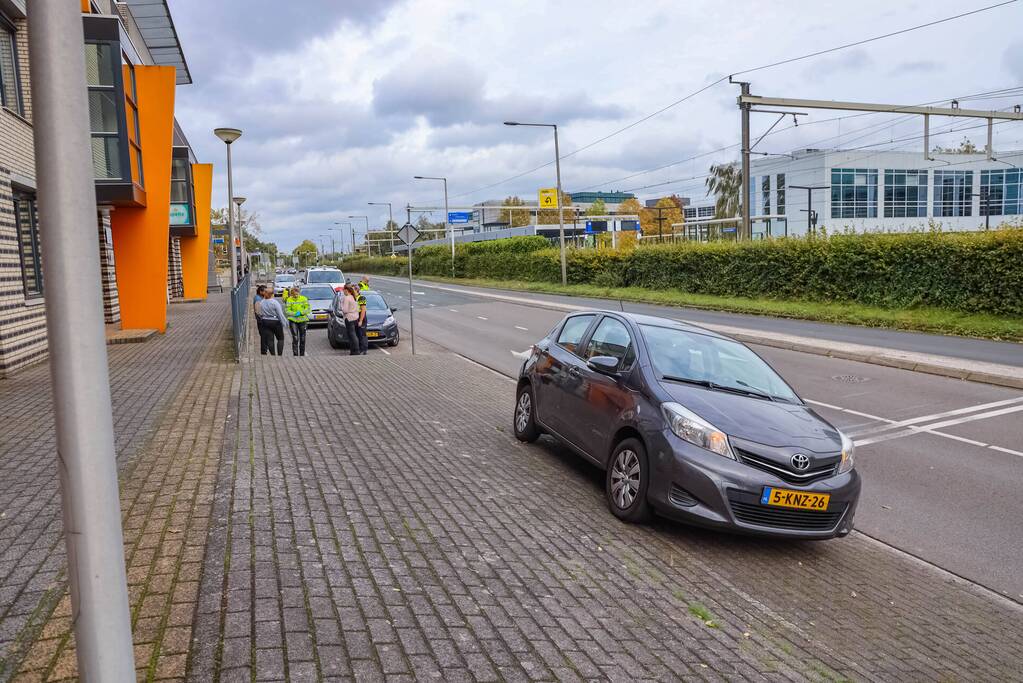 Kop-staartbotsing voor stoplicht
