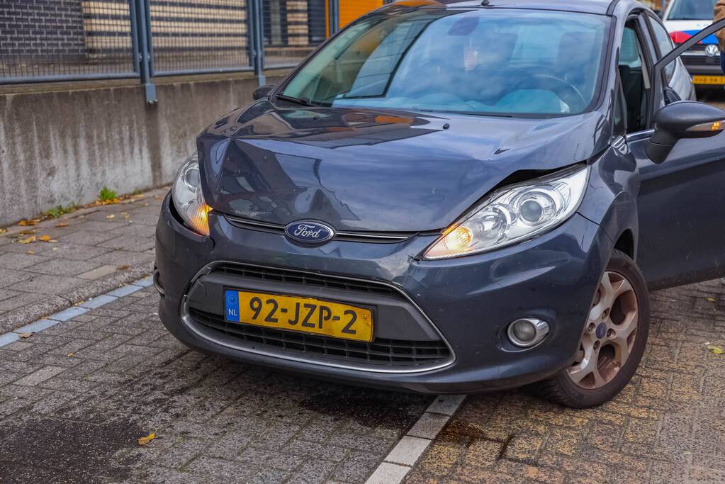 Kop-staartbotsing voor stoplicht