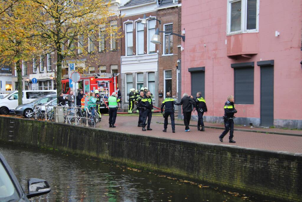 Brand in pand van restaurant Bella Roma