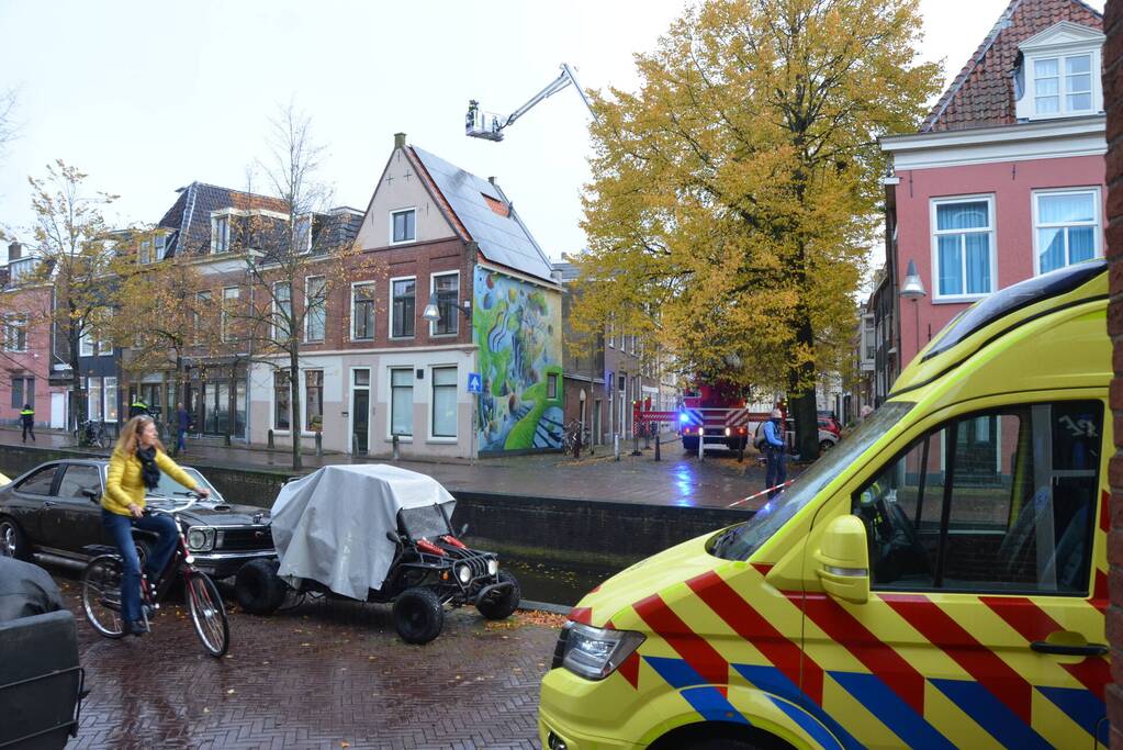 Brand in pand van restaurant Bella Roma