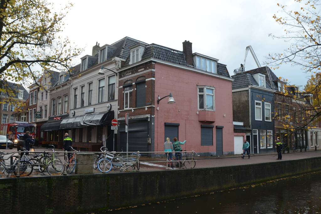 Brand in pand van restaurant Bella Roma