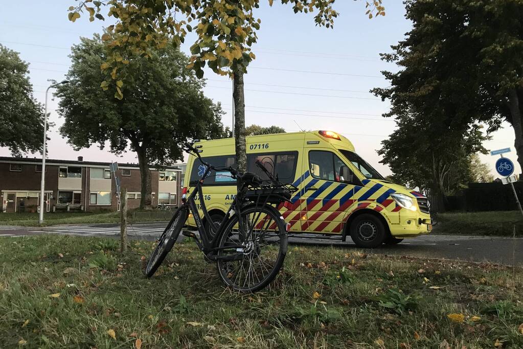 Ongeval tussen personenauto en fietser