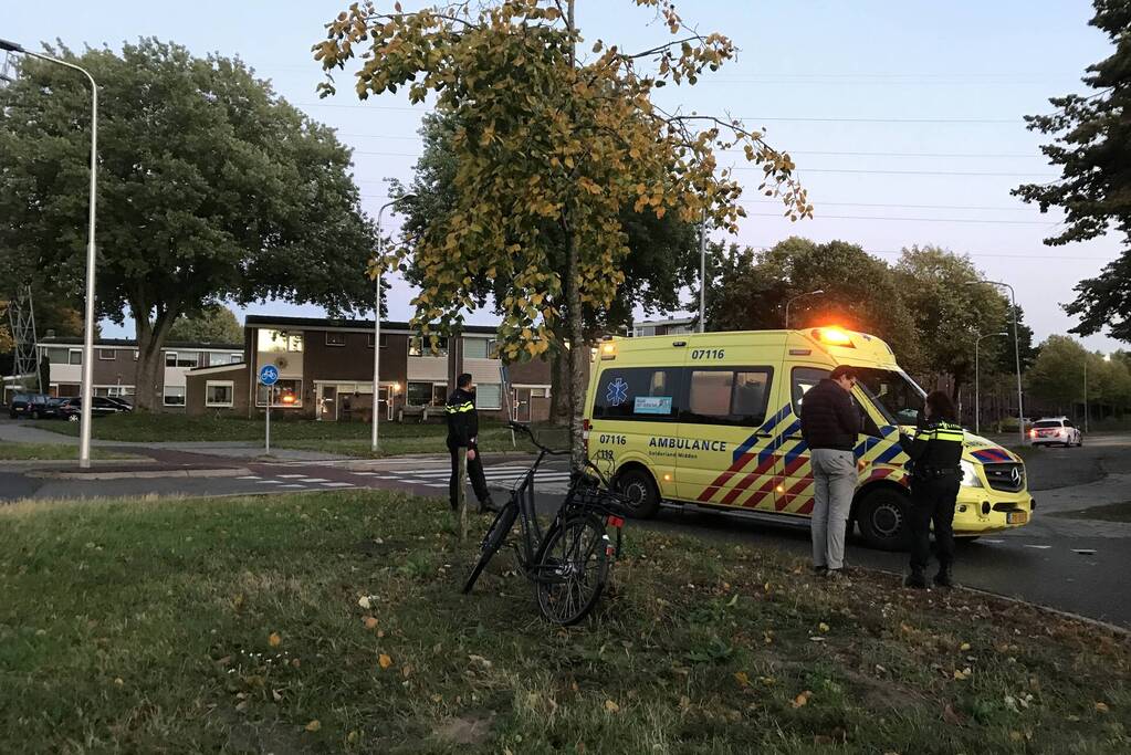 Ongeval tussen personenauto en fietser