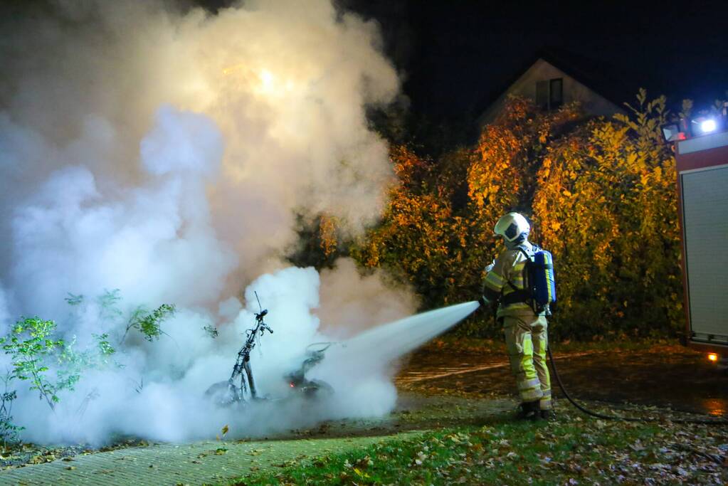 Opnieuw brand in deelscooter van Go-Sharing