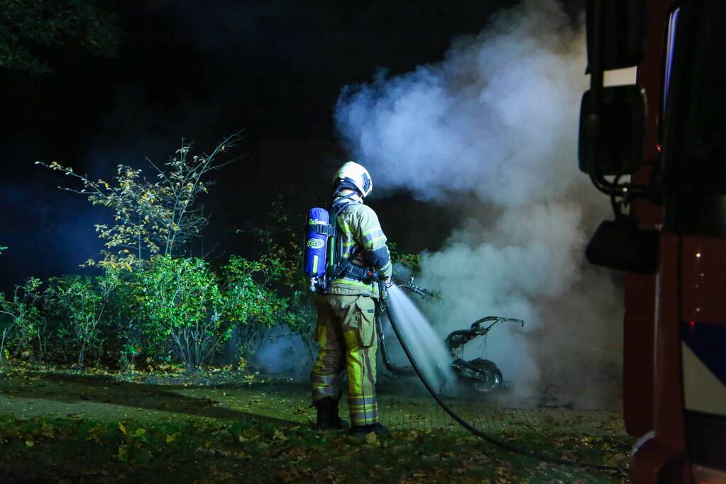 Opnieuw brand in deelscooter van Go-Sharing