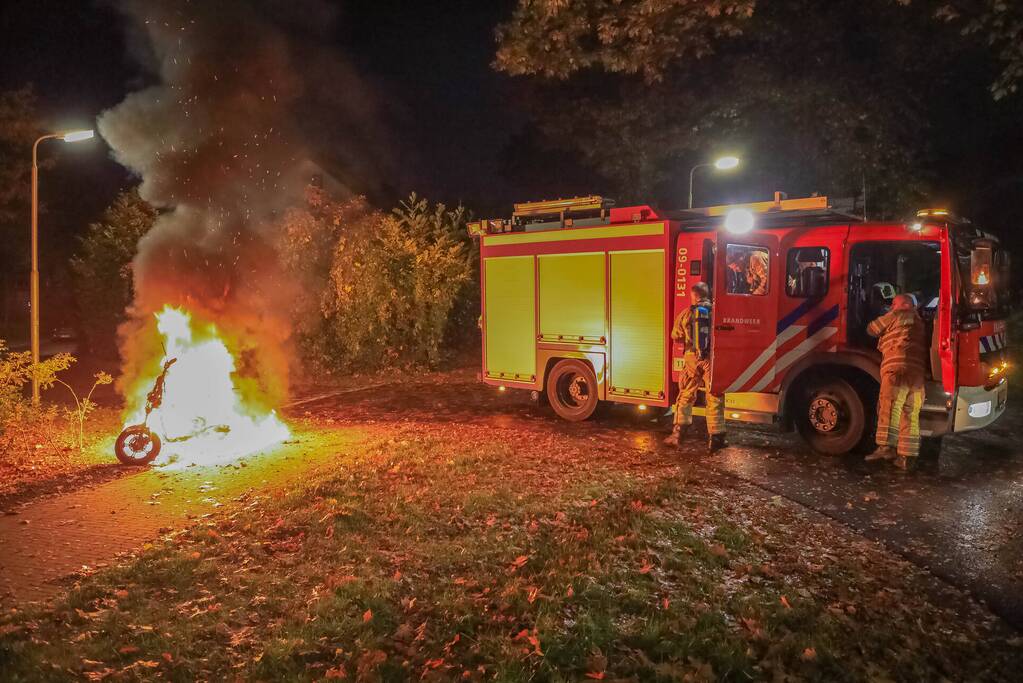 Opnieuw brand in deelscooter van Go-Sharing