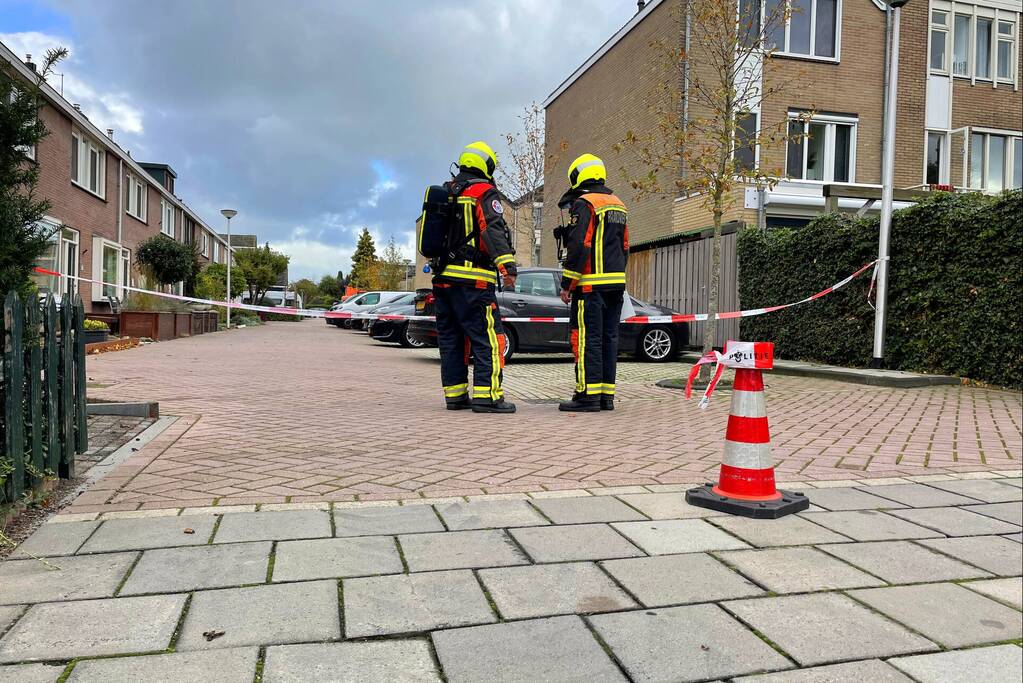 Gasleiding geraakt bij werkzaamheden