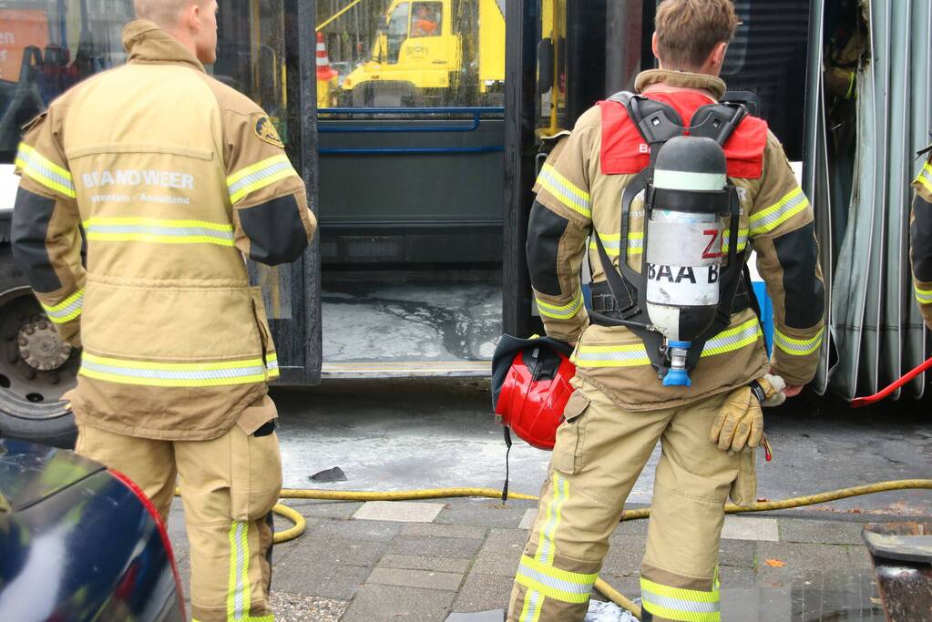 Brand in GVB-stadsbus