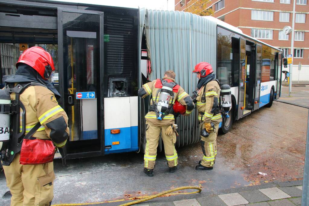 Brand in GVB-stadsbus