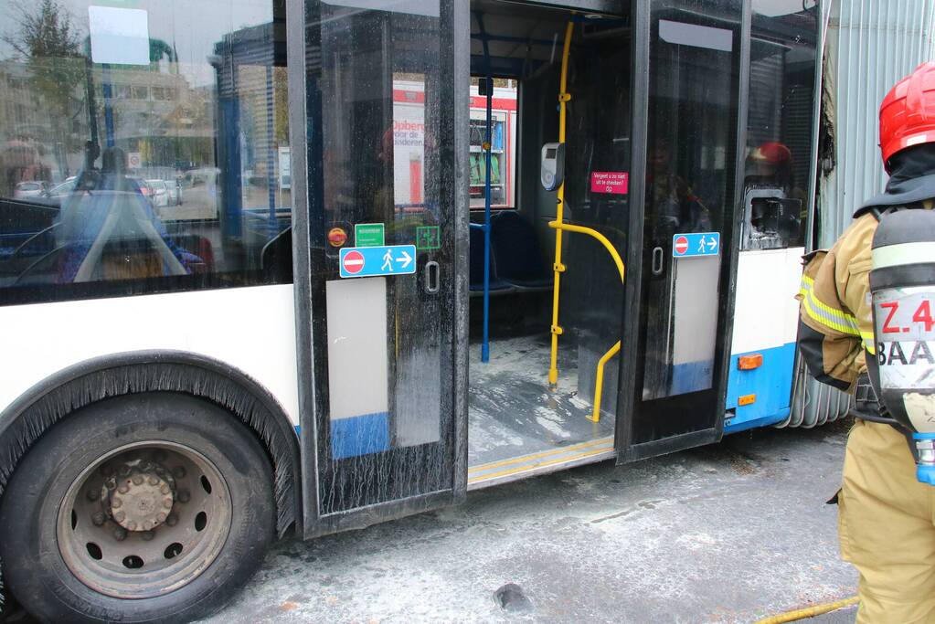 Brand in GVB-stadsbus