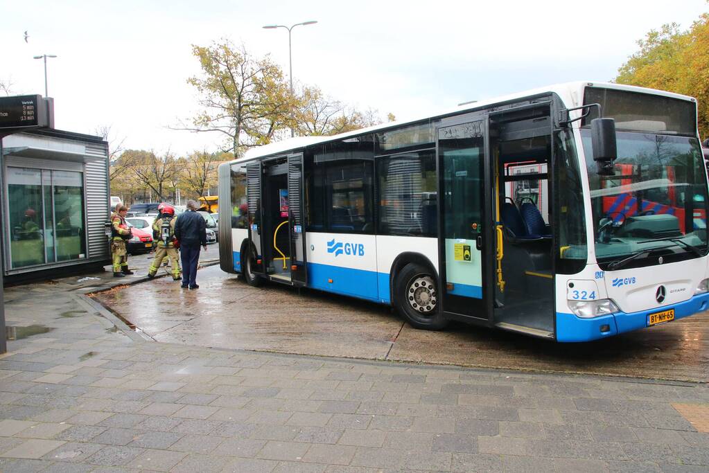 Brand in GVB-stadsbus