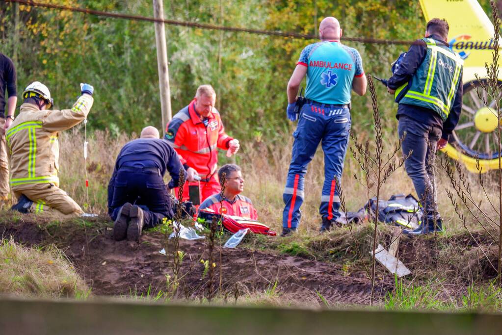 Traumahelikopter landt op terrein Fundustry
