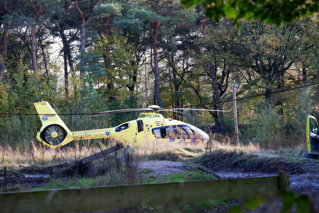 Traumahelikopter landt op terrein Fundustry
