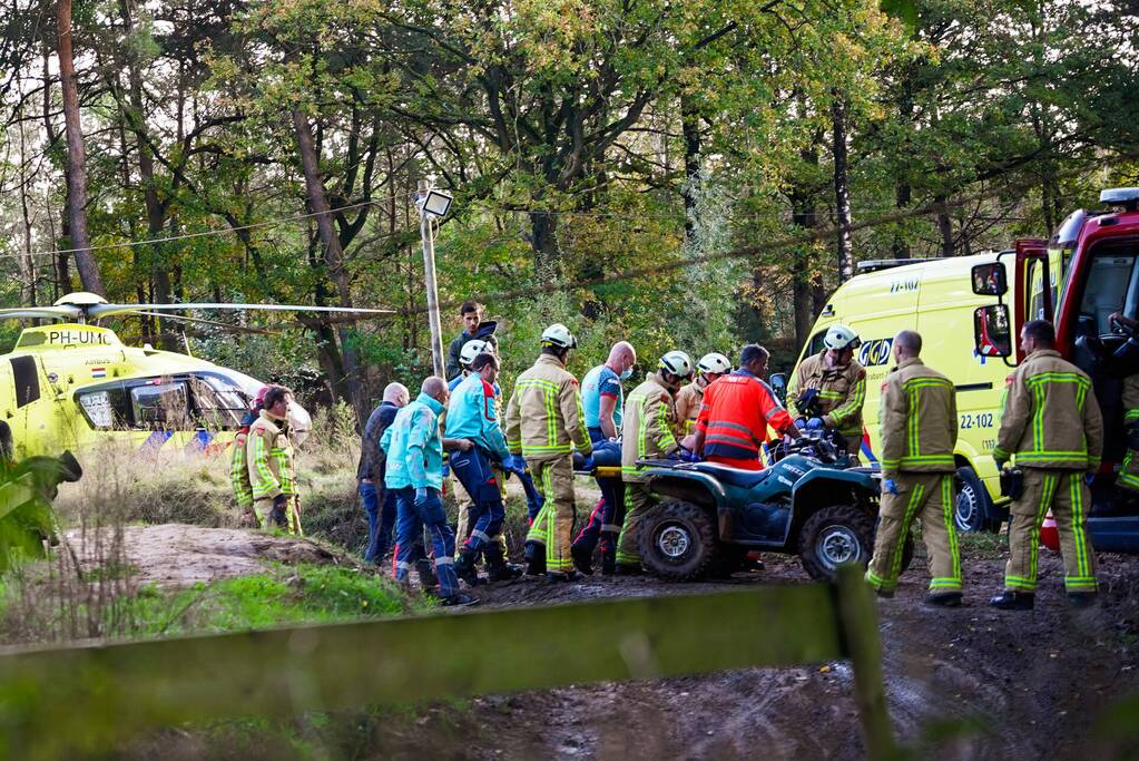 Traumahelikopter landt op terrein Fundustry
