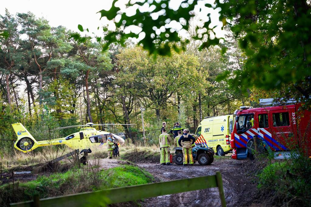 Traumahelikopter landt op terrein Fundustry