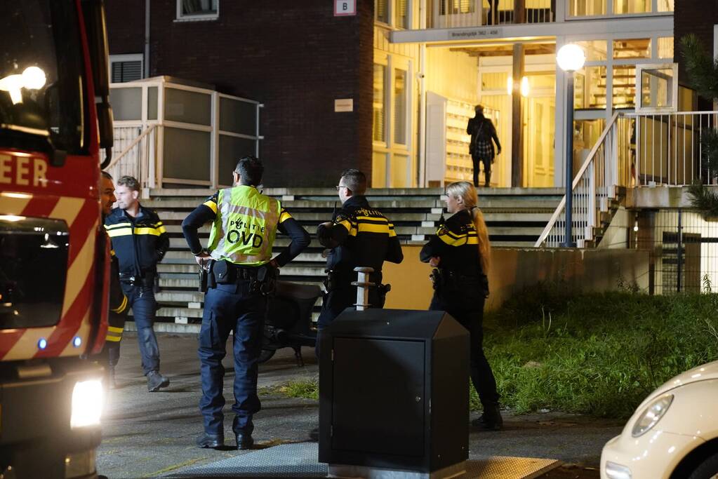 Smeulbrand in appartementencomplex