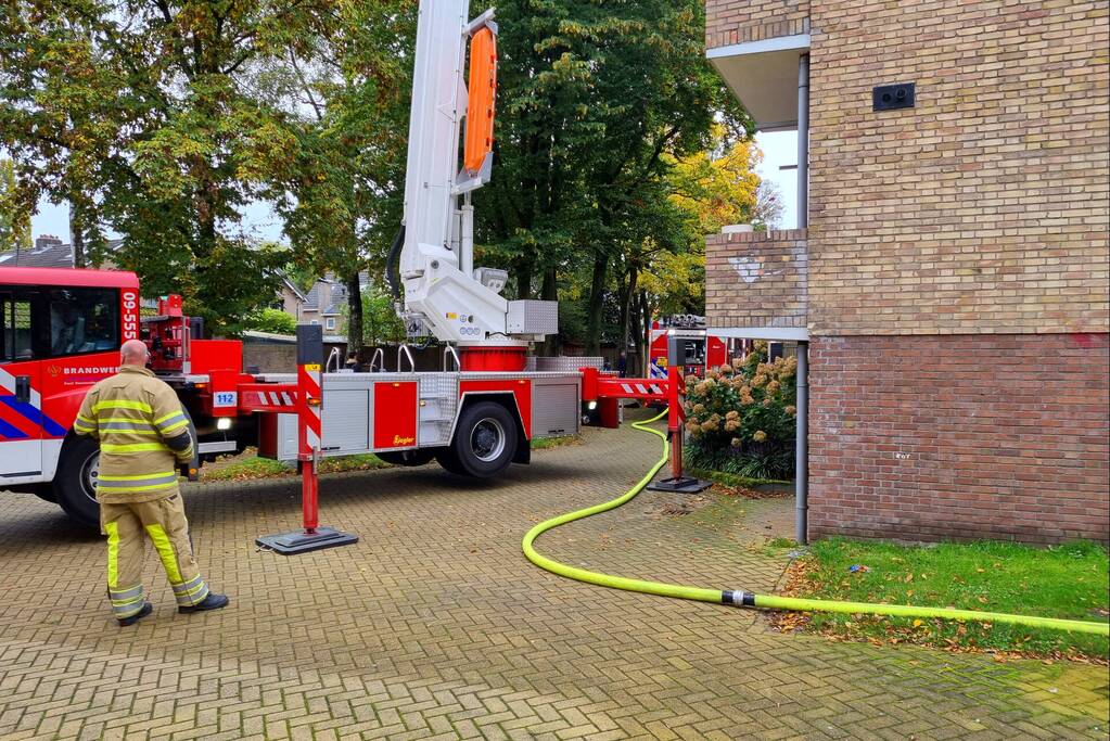 Brand in woning van portiekflat
