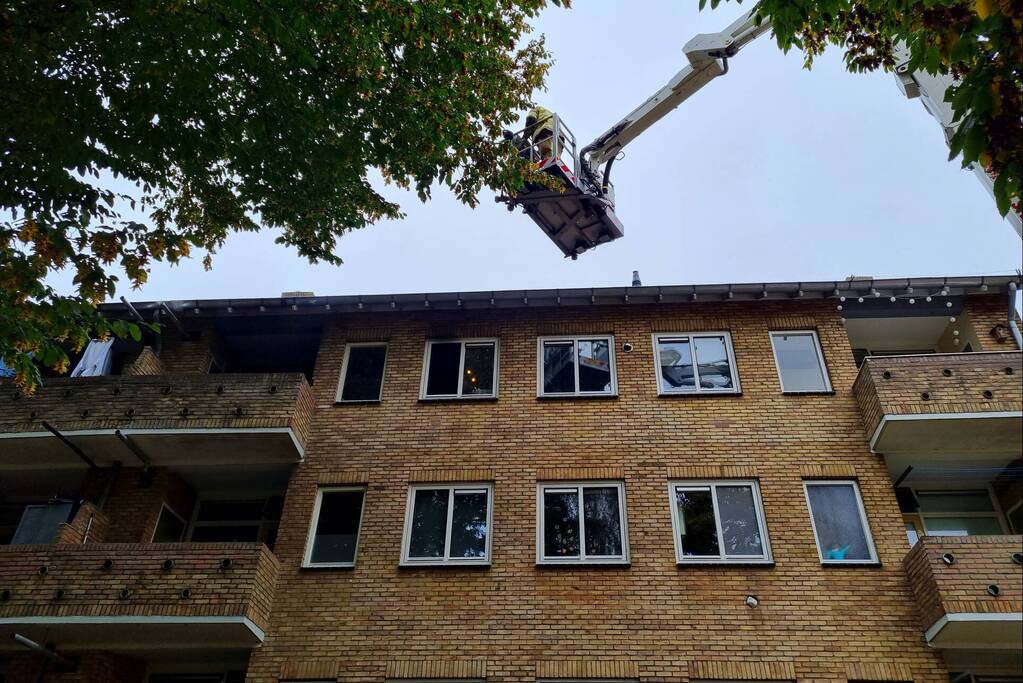 Brand in woning van portiekflat