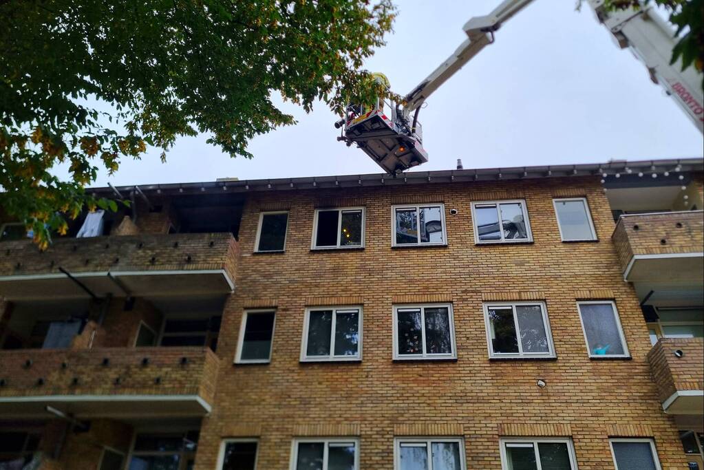 Brand in woning van portiekflat