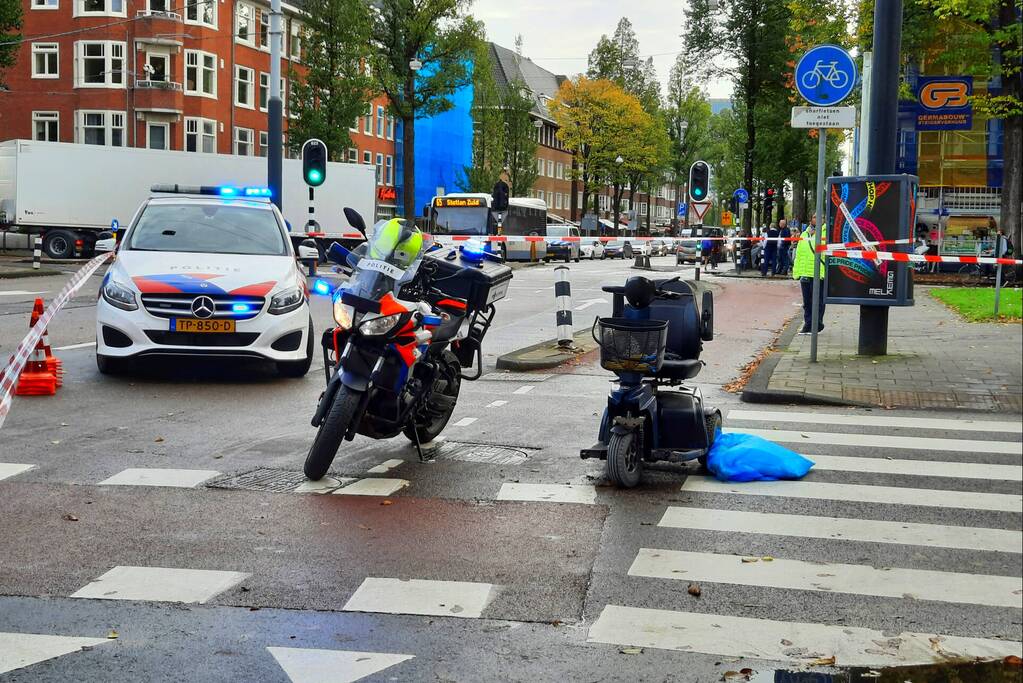 Bestuurder van scootmobiel gewond bij aanrijding