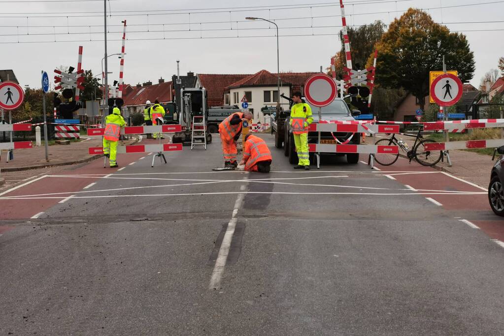 Spoorweg overgang definitief afgesloten
