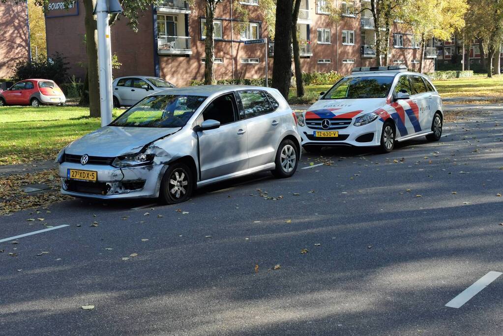 Schade aan personenauto's door botsing