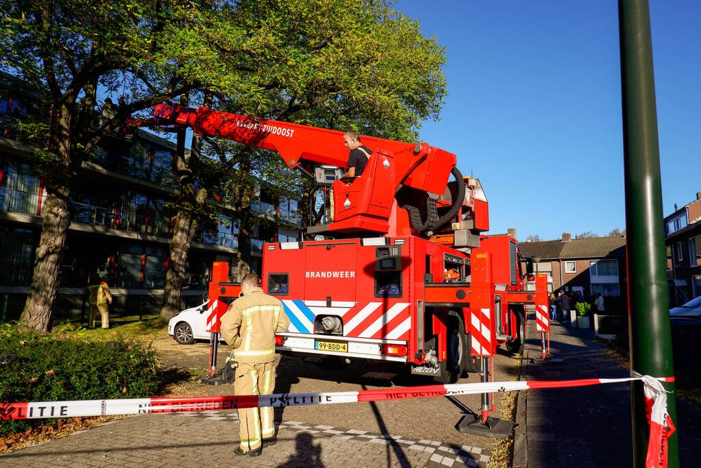Brand in keuken van appartement