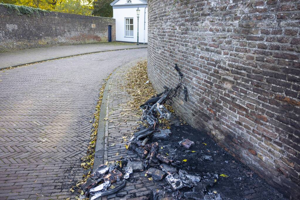 Twee Go-Sharing-deelscooters in vlammen opgegaan