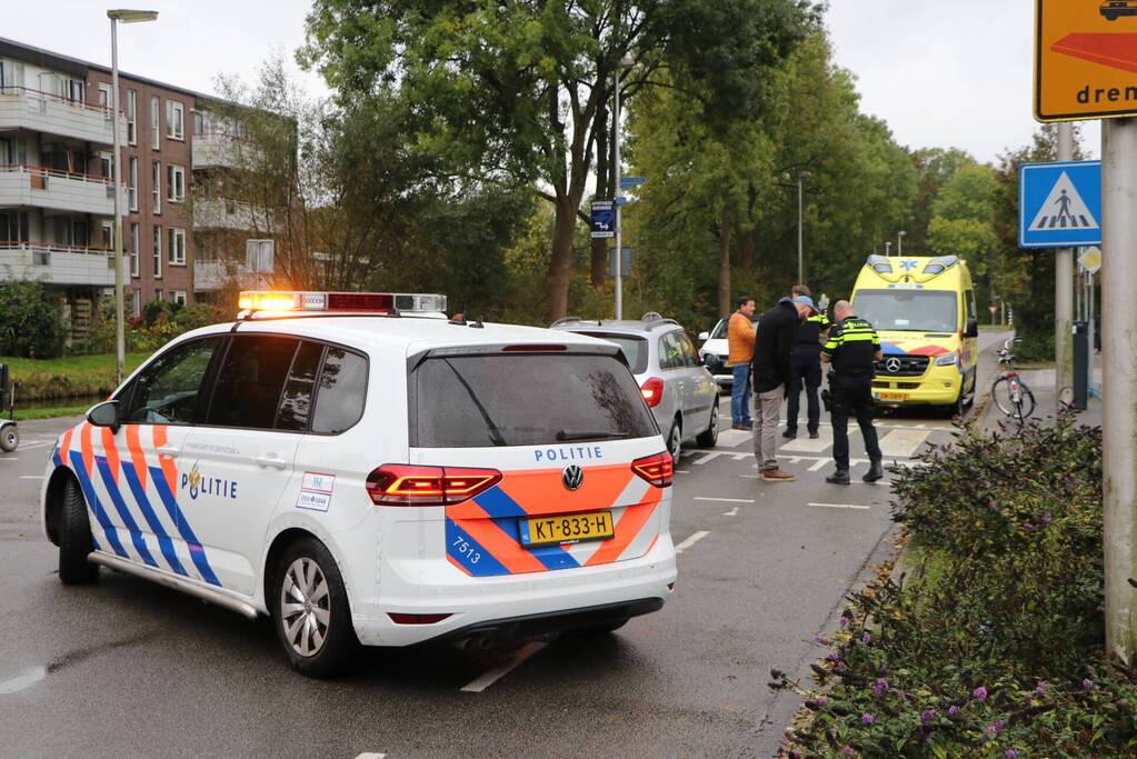Fietser gewond bij aanrijding met auto