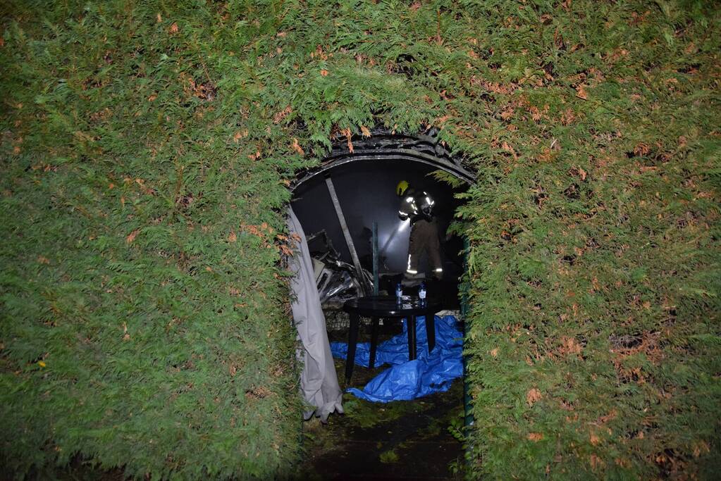 Stacaravan verwoest door brand