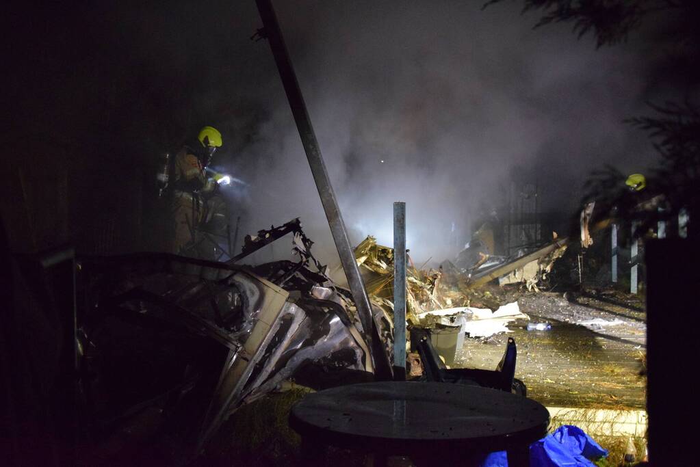 Stacaravan verwoest door brand