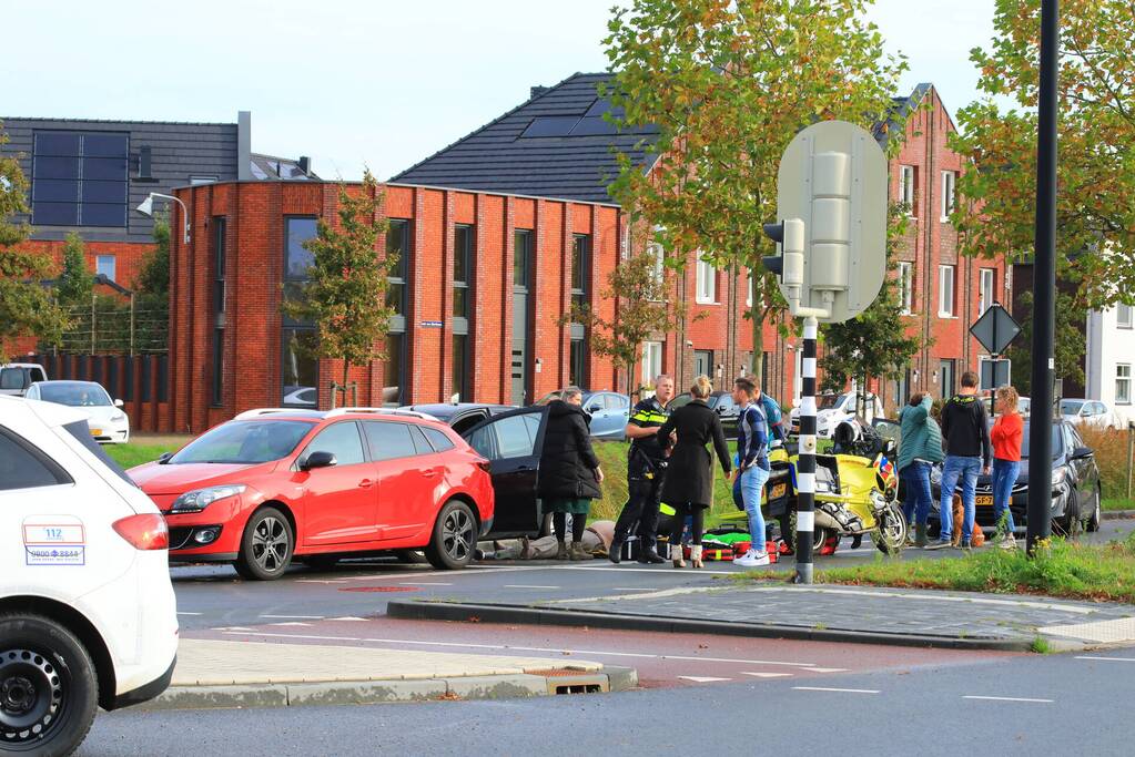 Kop-staart botsing voor stoplicht