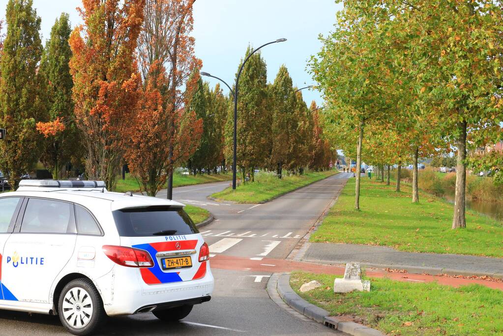 Kop-staart botsing voor stoplicht