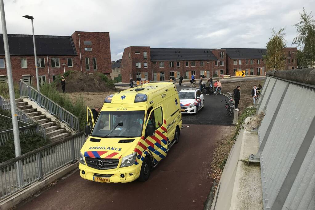 Aanrijding tussen twee fietsers