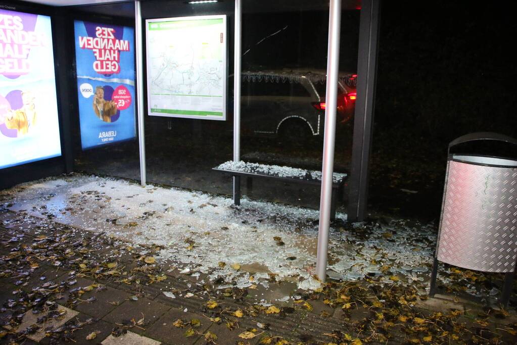 Politie zoekt getuigen na vernieling meerdere bushokjes