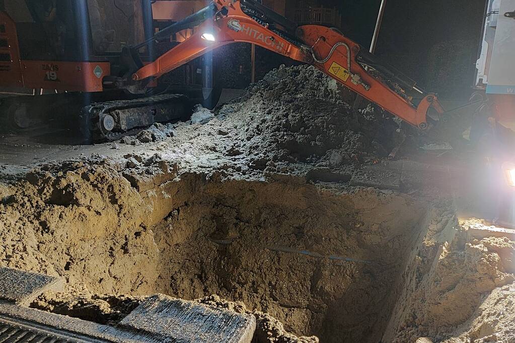 Breuk in waterleiding zorgt voor verminderde waterdruk