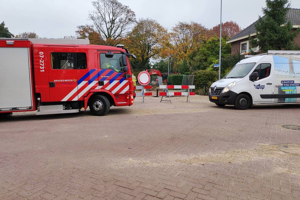 Gas- en waterleiding geraakt bij werkzaamheden