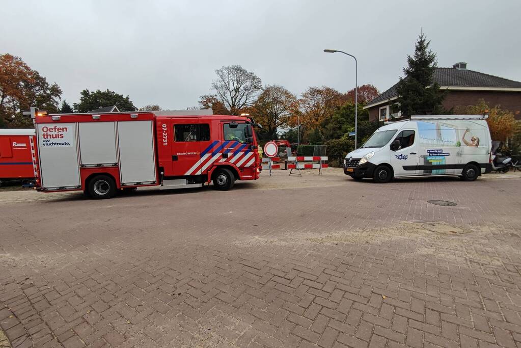 Gas- en waterleiding geraakt bij werkzaamheden