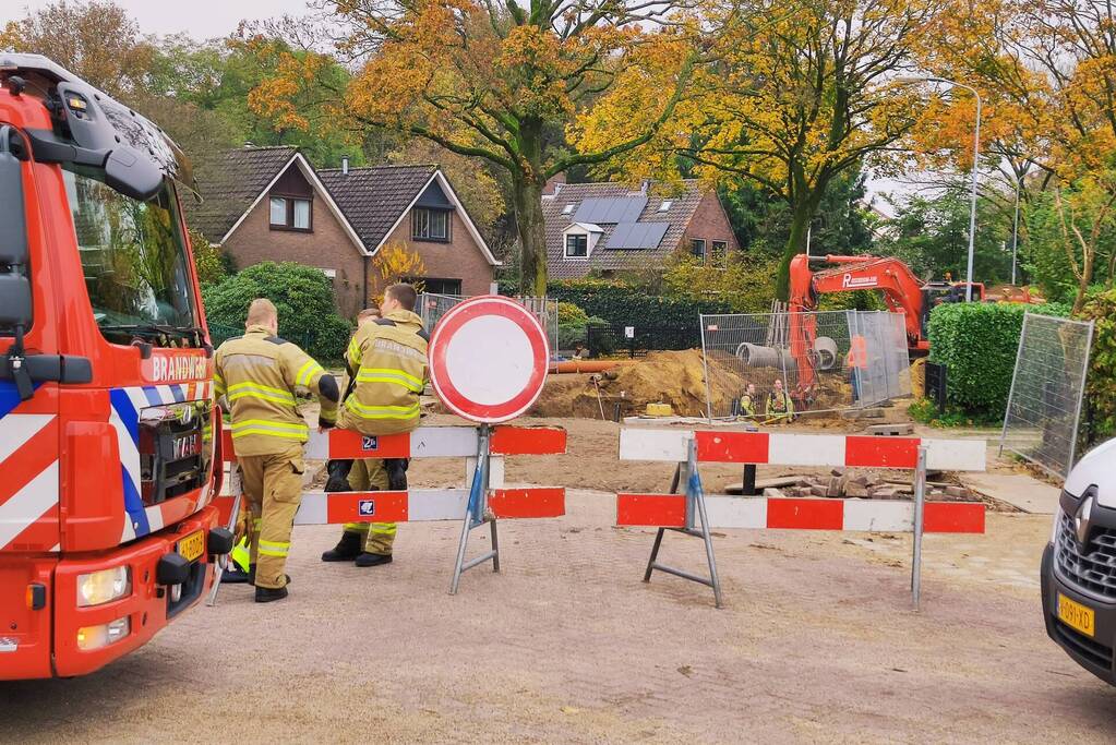 Gas- en waterleiding geraakt bij werkzaamheden