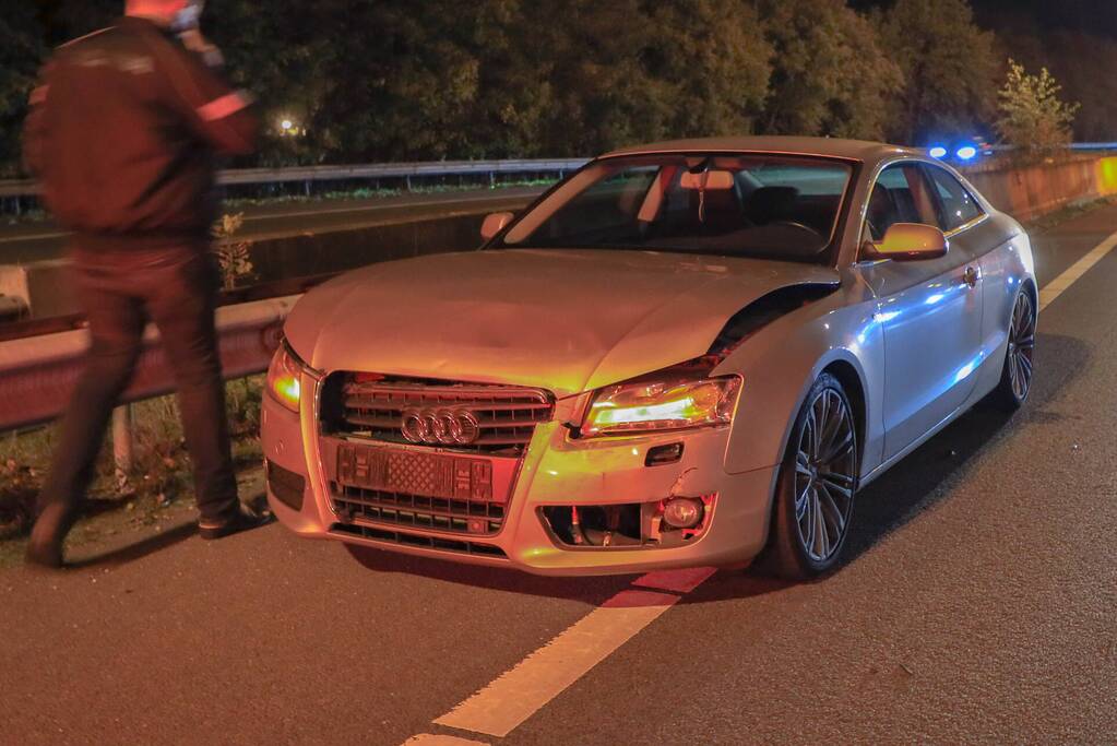 Schade bij kettingbotsing op snelweg