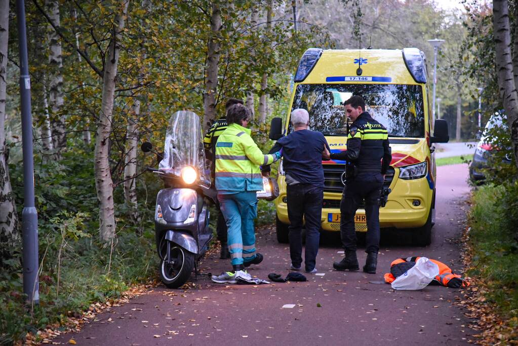 Scooterrijder gewond na flinke valpartij