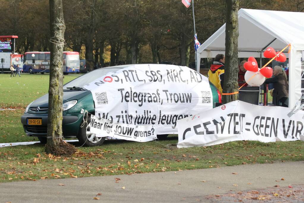 Grote demonstratie tegen coronamaatregelen