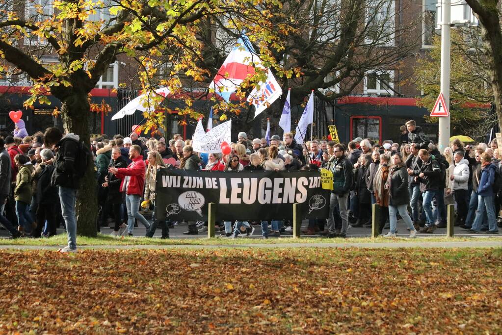 Grote demonstratie tegen coronamaatregelen