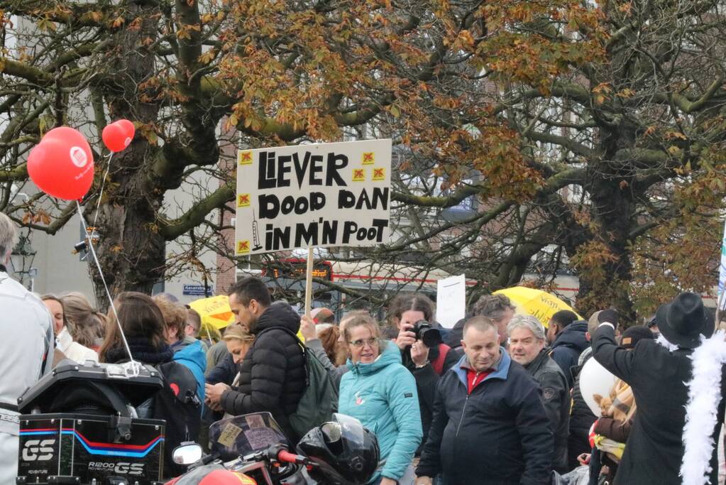 Grote demonstratie tegen coronamaatregelen