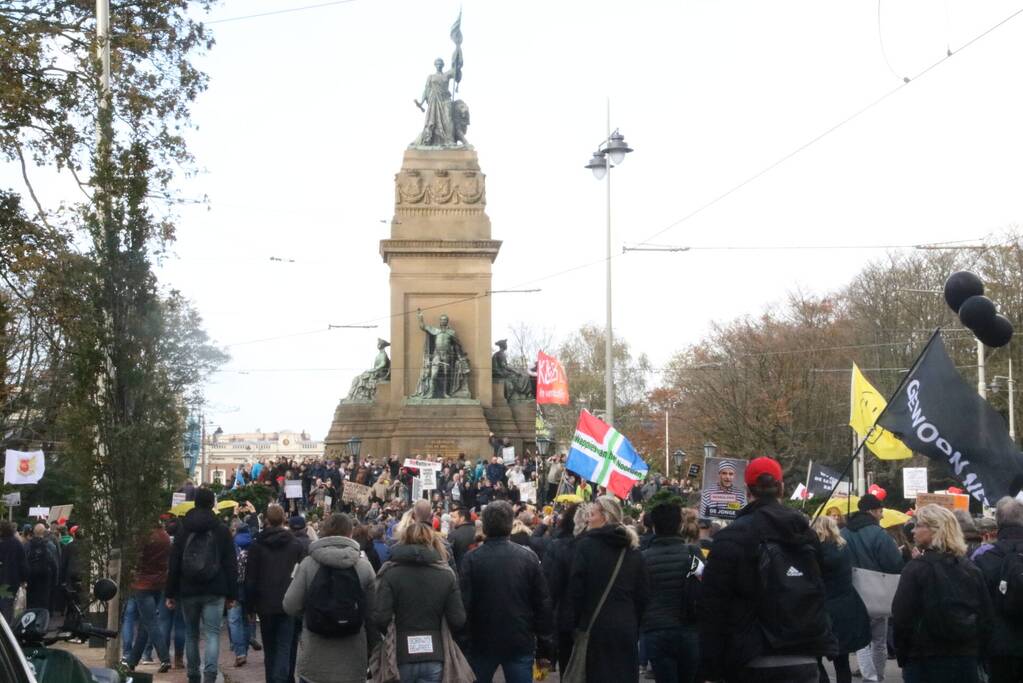 Grote demonstratie tegen coronamaatregelen