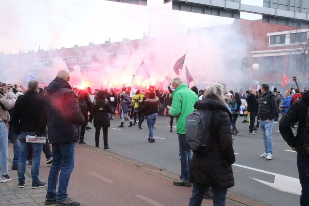 Grote demonstratie tegen coronamaatregelen