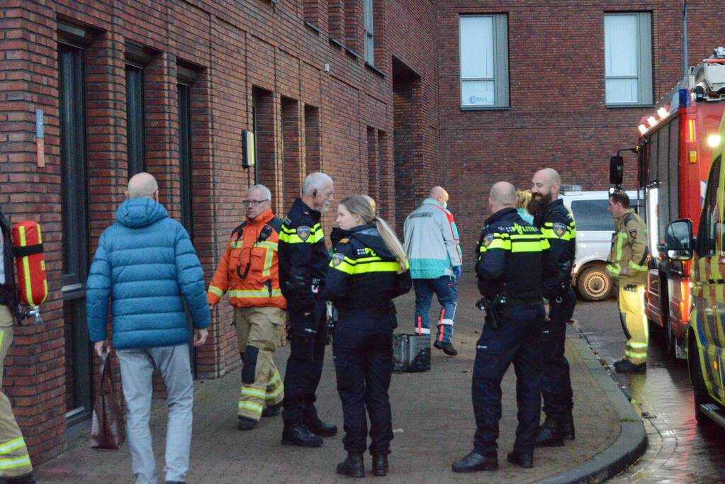 Magnetron vat vlam in keuken