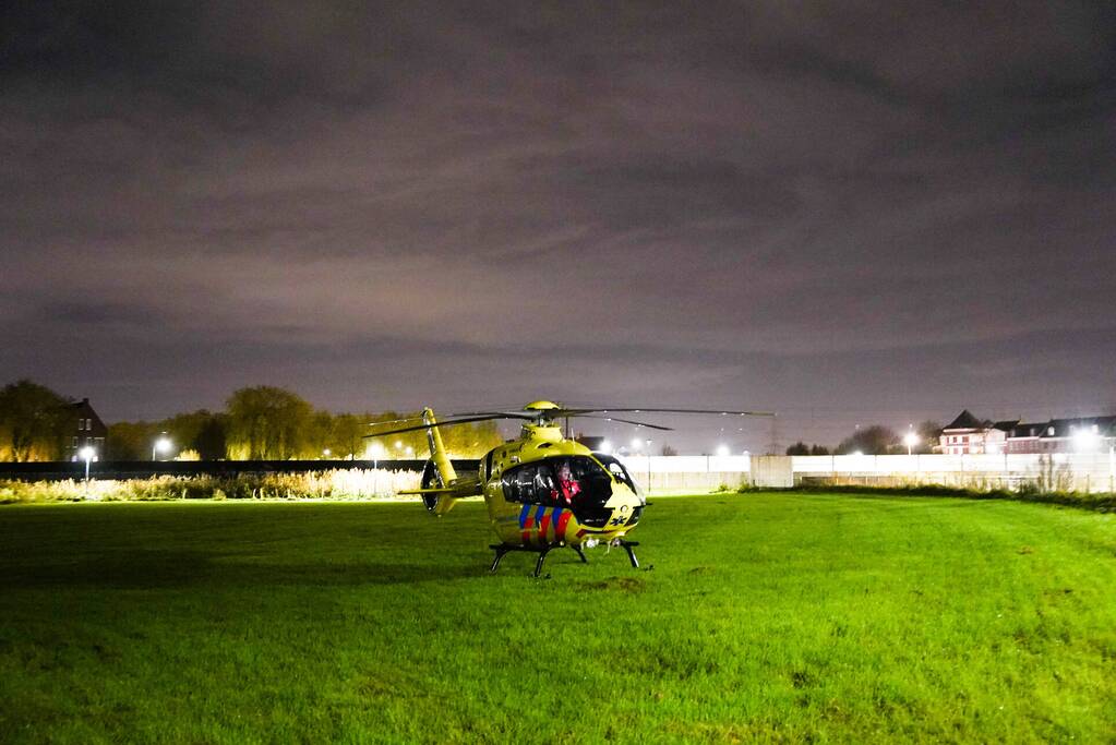Traumahelikopter landt voor melding