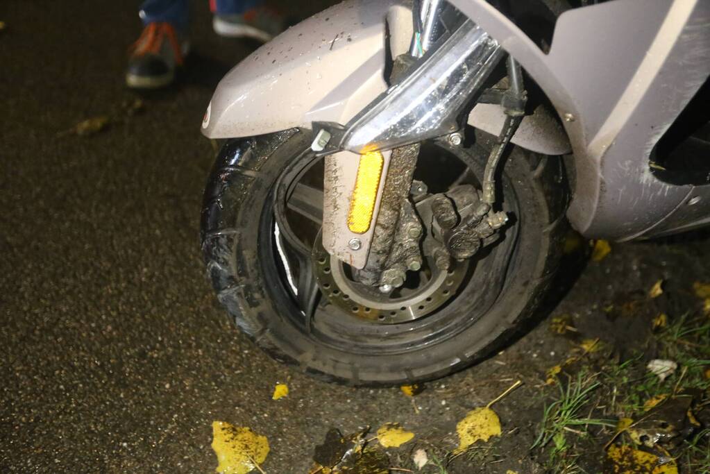 Scooterrijder gewond bij eenzijdig ongeval